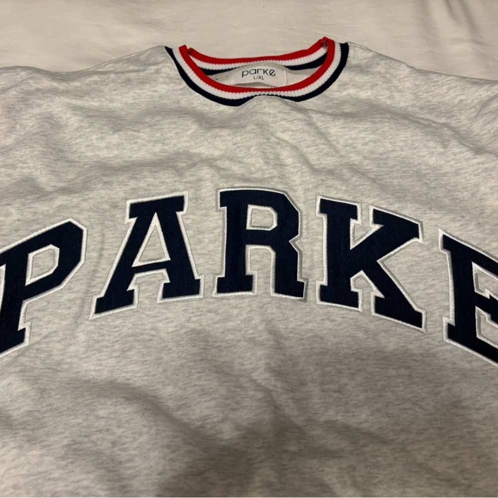 Parke Vintage Varsity Crewneck Sweatshirt (L/XL)